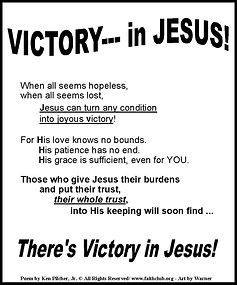 Victory In Jesus!