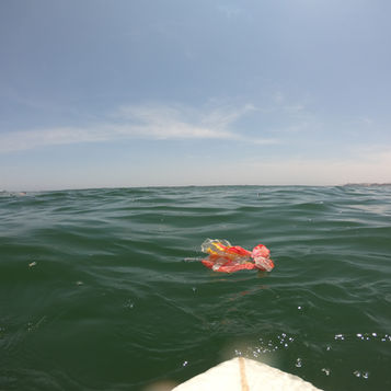 plástico en el mar