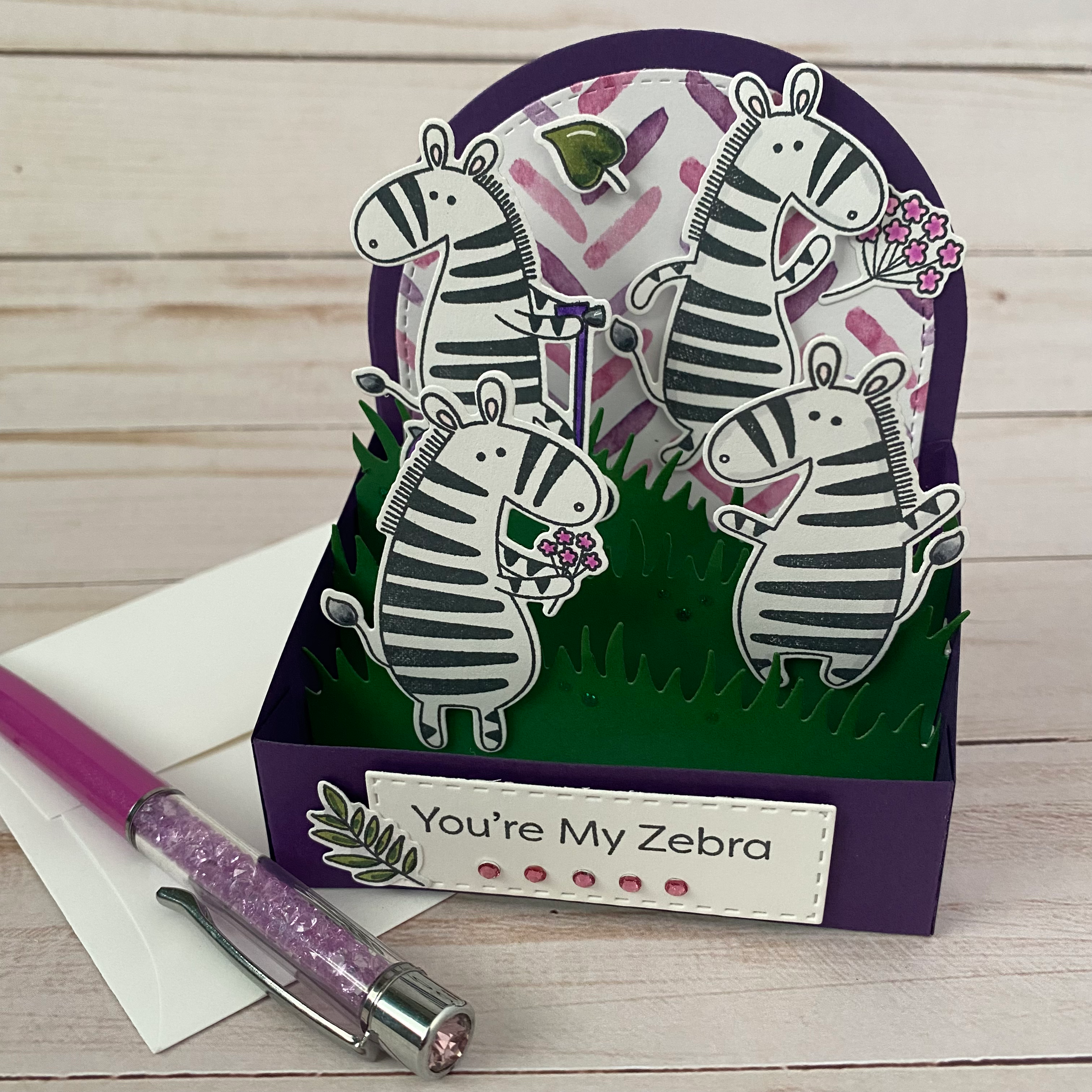 You’re My Zebra Box Card 