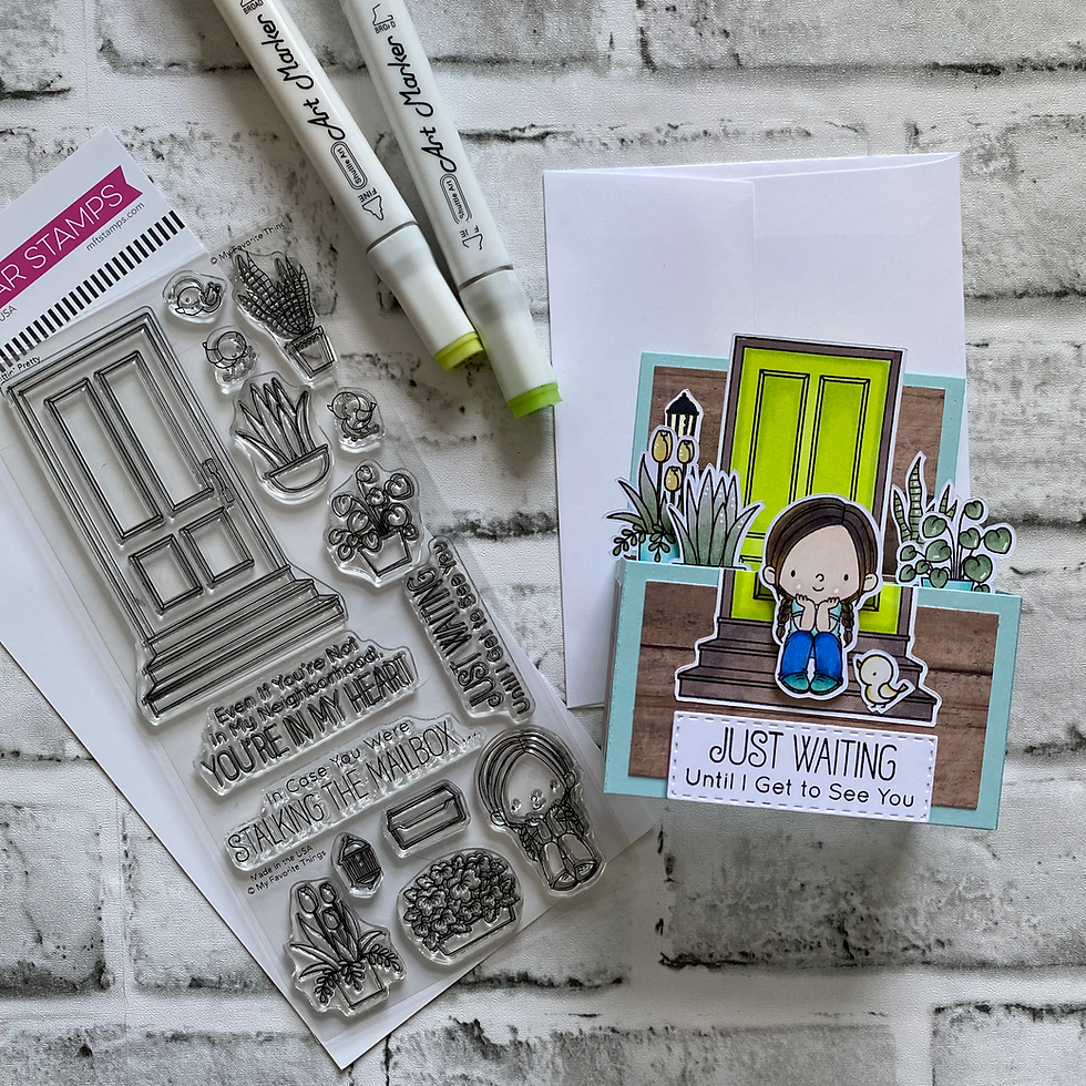 Thumbnail: Friendship Pop-Up Box Card – 3D Greeting Card, Just Waiting Doorstep