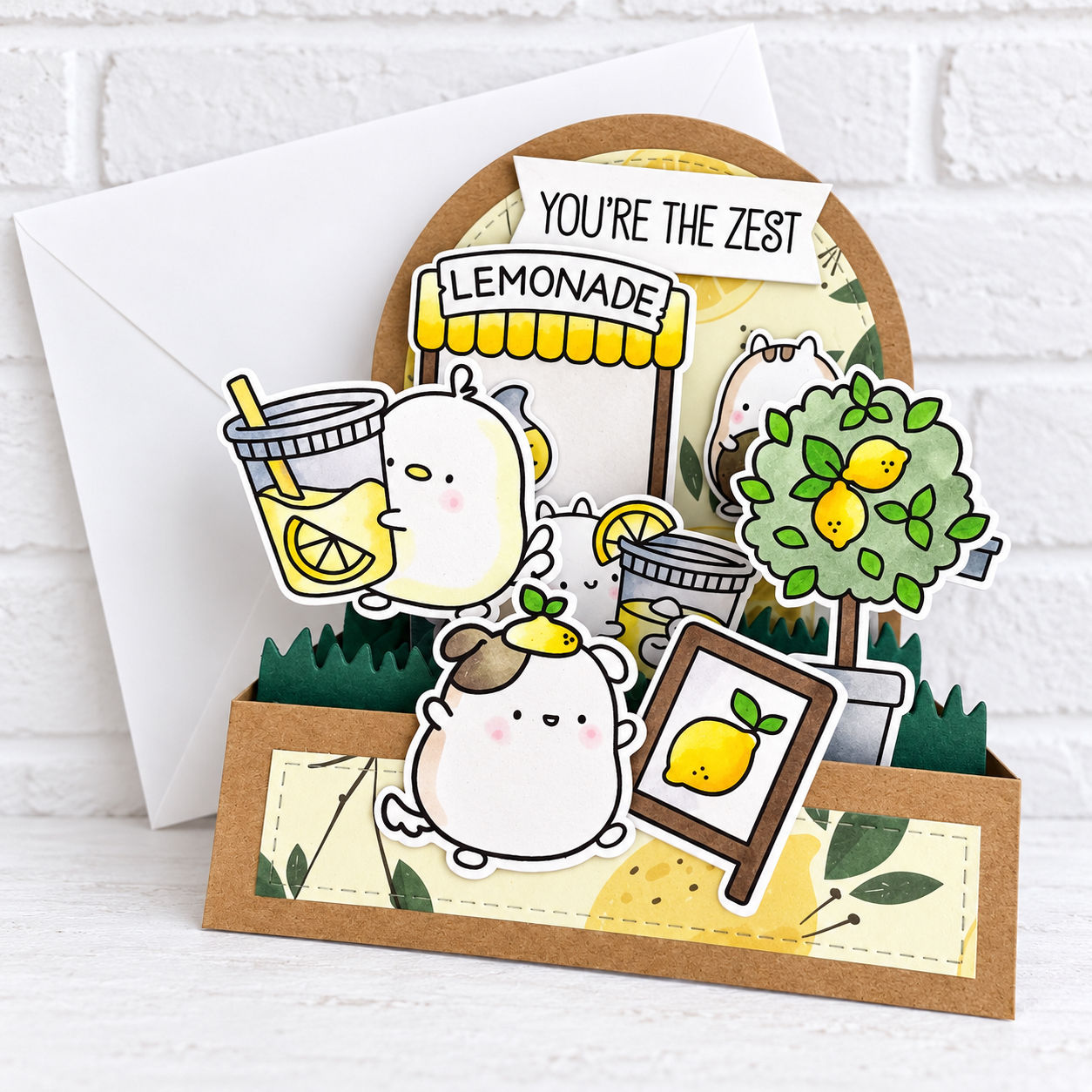 Lemonade Pop-Up Box Card – 3D Greeting Card, Showers of Love
