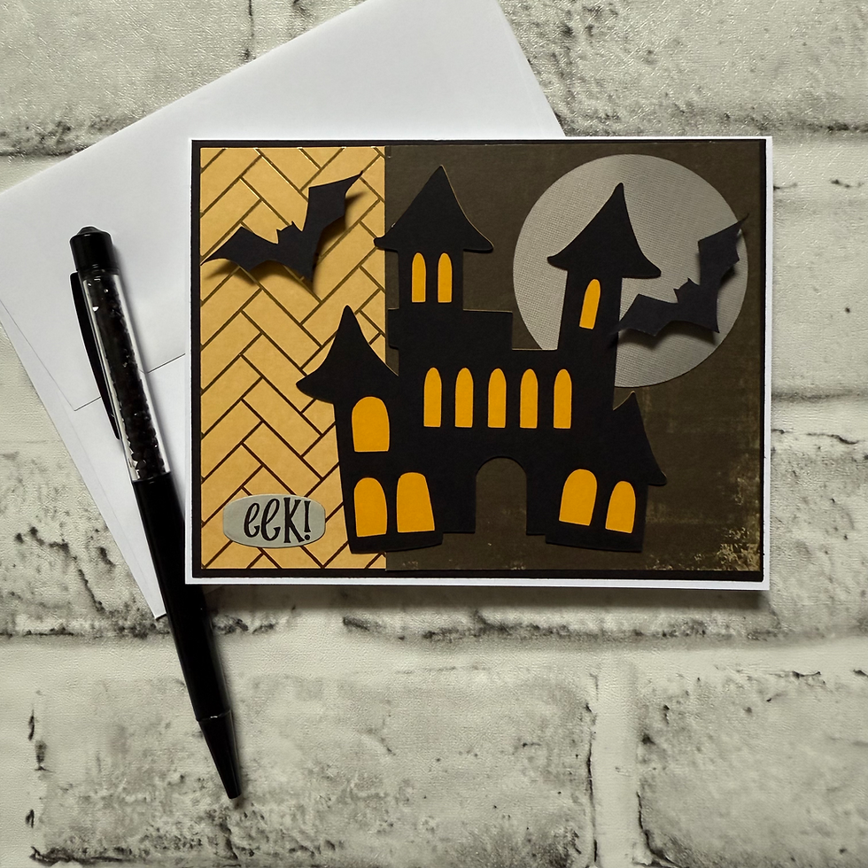 Thumbnail: Halloween Haunted House DIY Card Making Kit, 4Pk