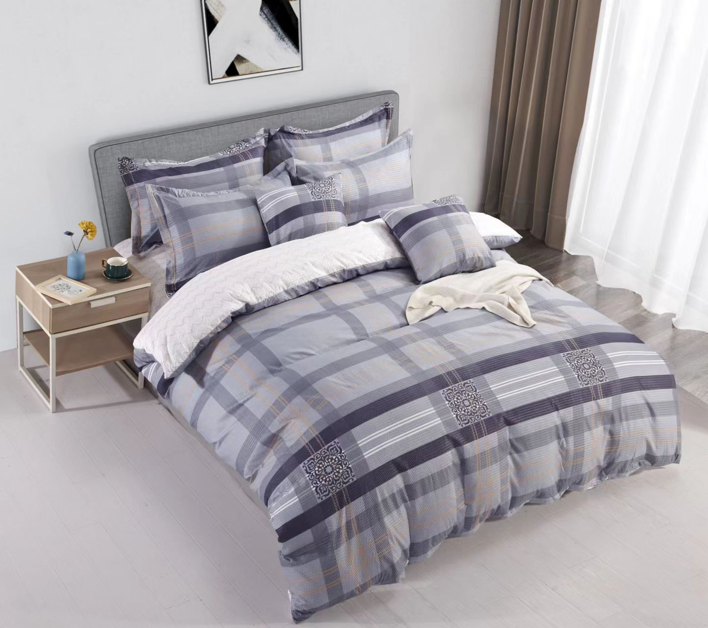 Krepp 3 részes ágyneműhuzat