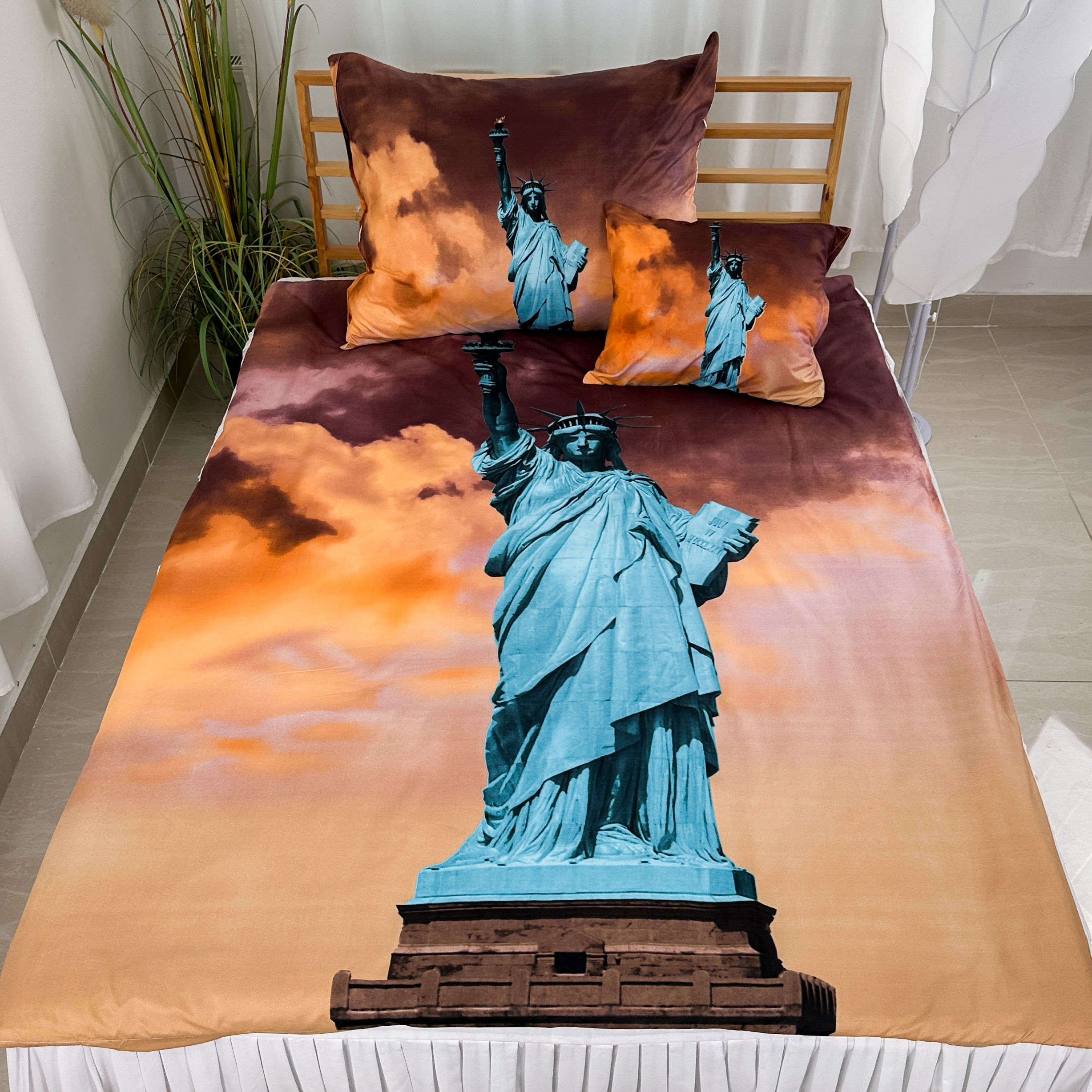 Szabadság szobor témájú 7 részes ágyneműhuzat