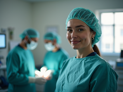 Post operative care after hernia surgery.