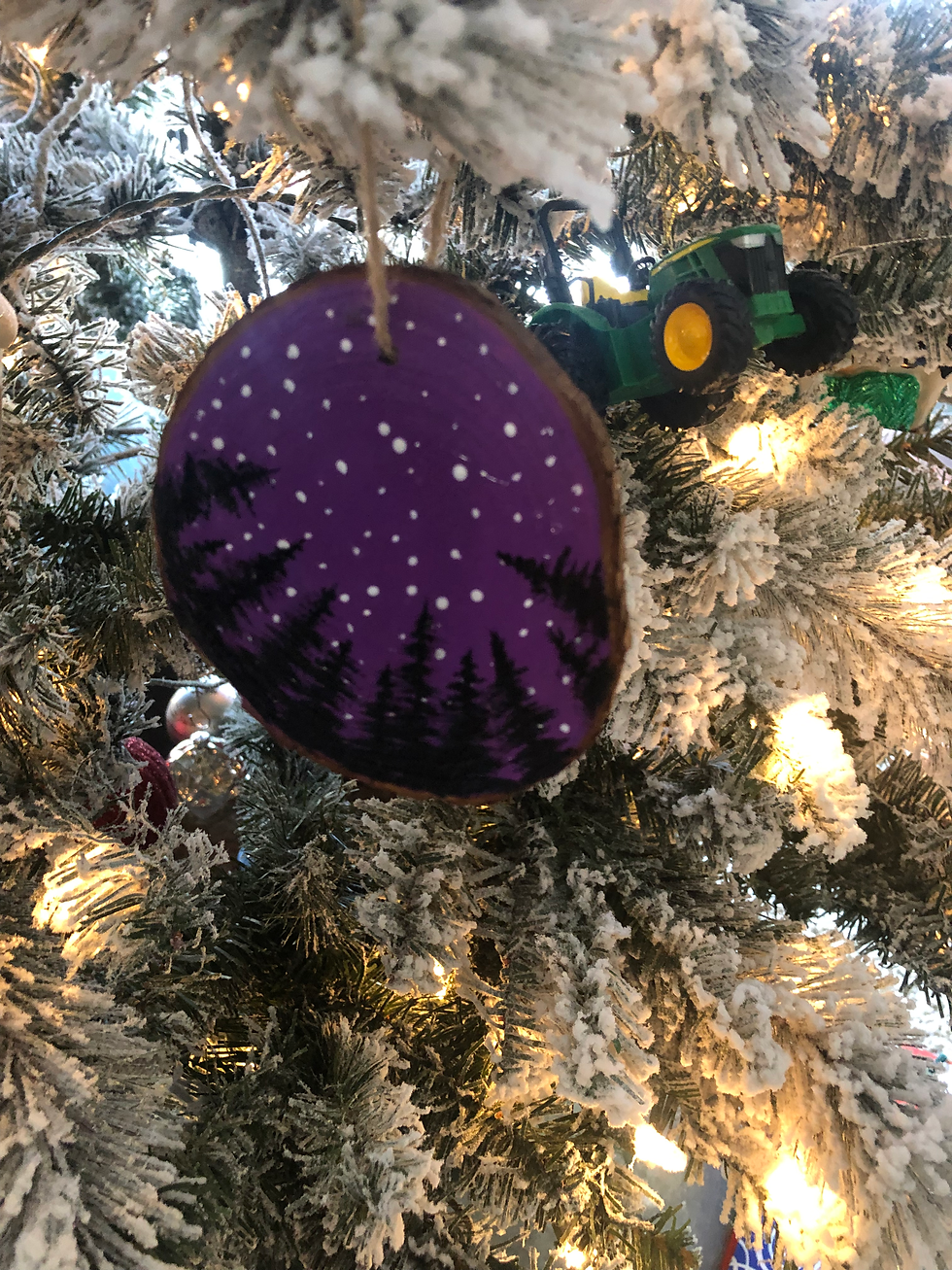 Thumbnail: Hand Painted Wooden Ornaments