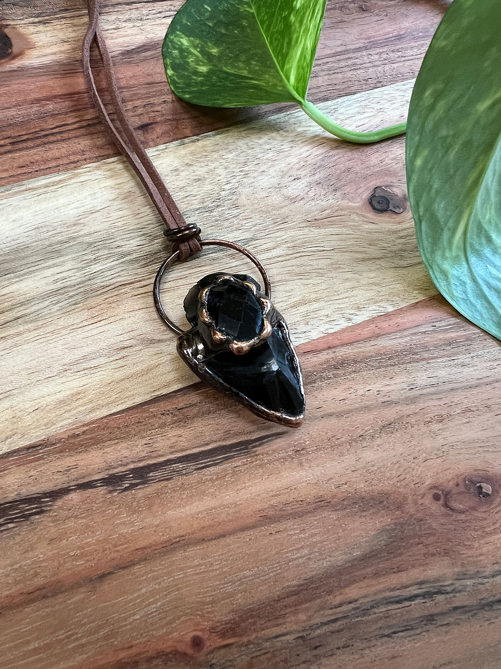 Thumbnail: Obsidian on Obsidian Arrowhead Talisman