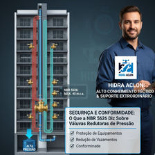 Segurança e Conformidade: O que a NBR 5626 diz sobre Válvulas Redutoras de Pressão