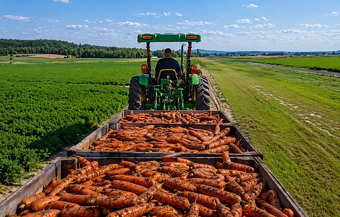 Harvesting carrots under a blue sky.png