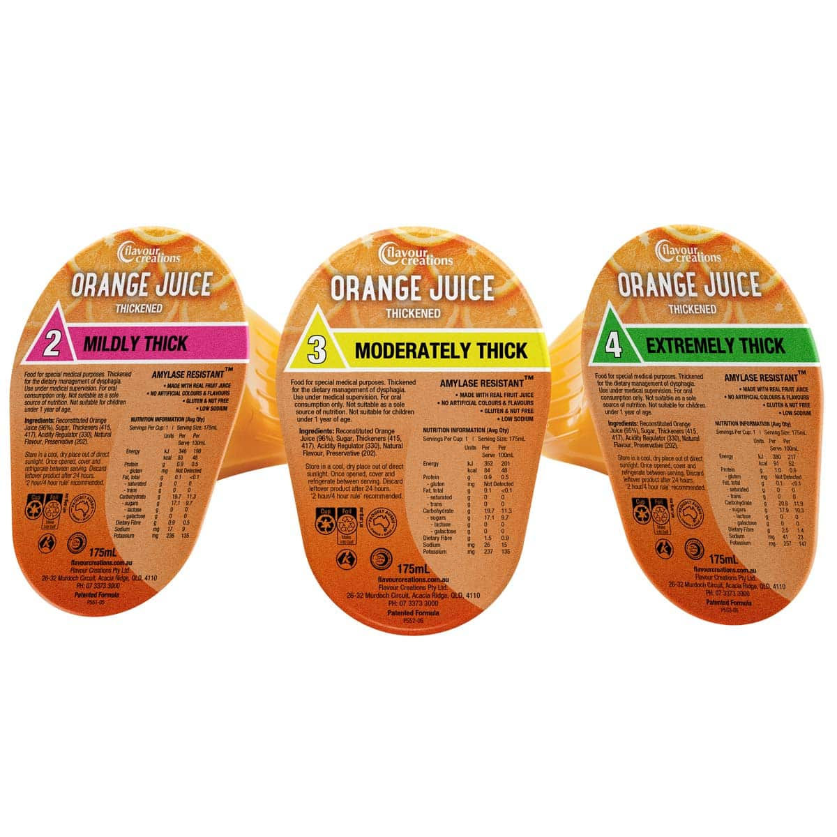 Orange Juice Thickened