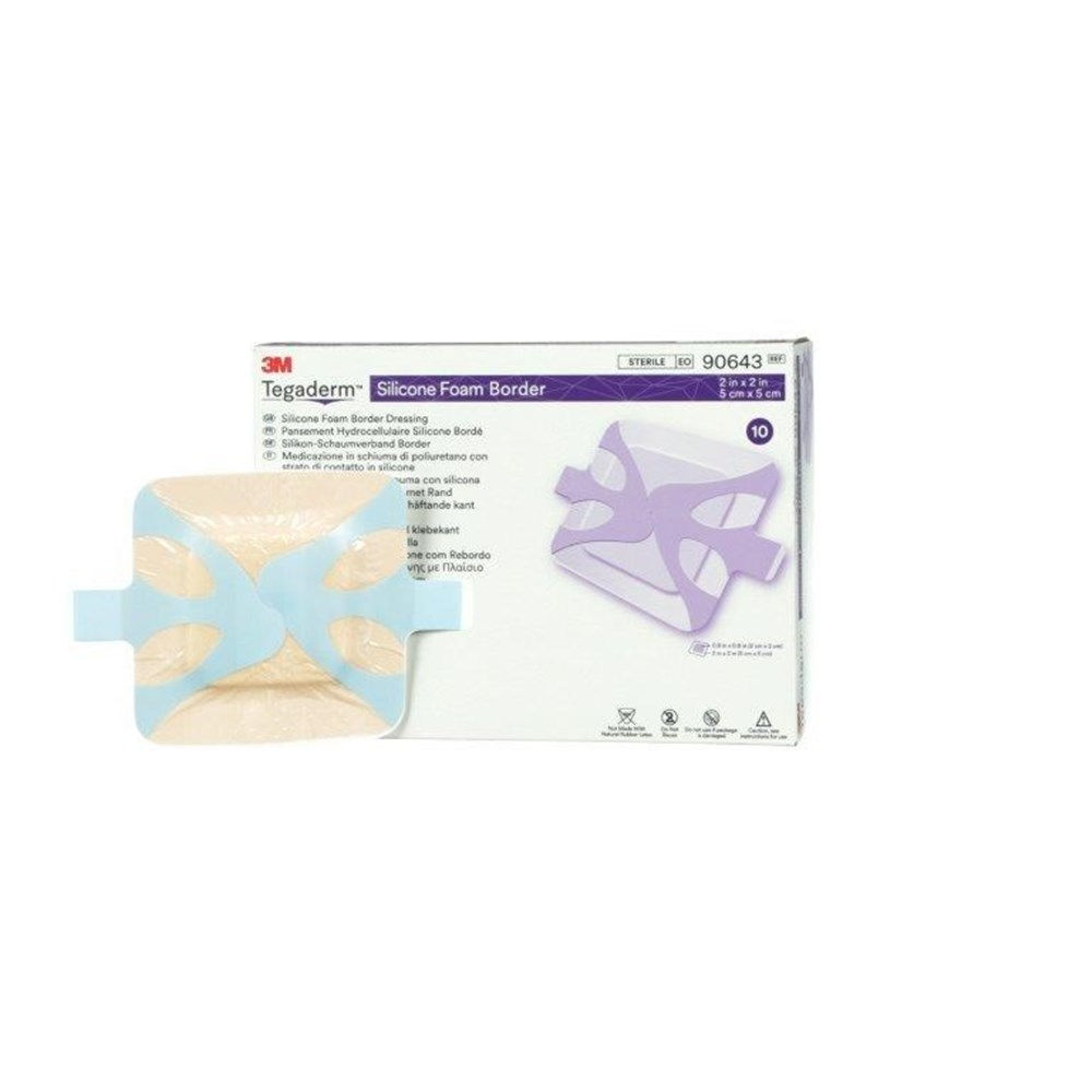 Tegaderm Silicone Foam Border Dressing B10