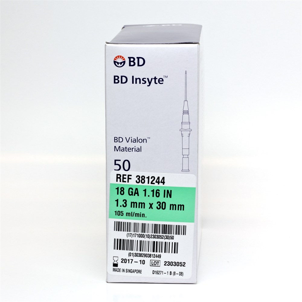 Insyte Cannula B.D. 18G x 30mm (1.16in)