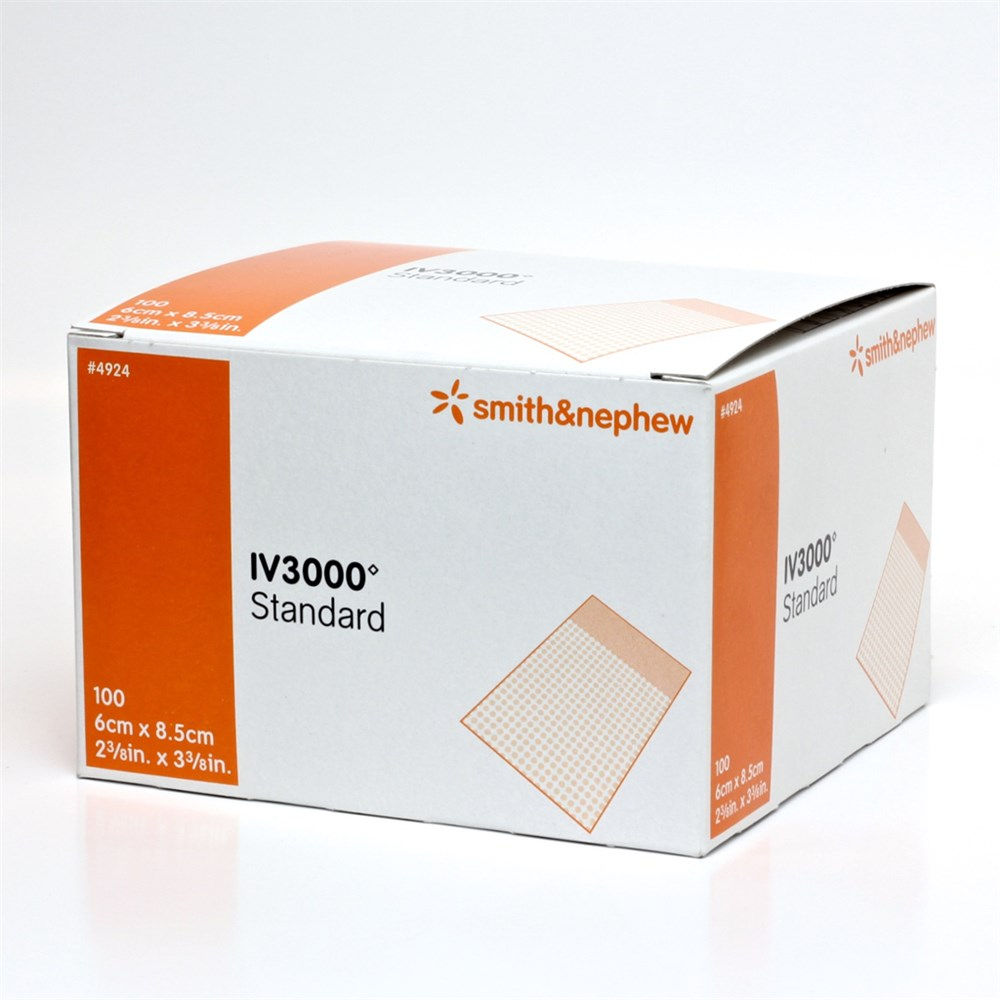 IV3000 Peripheral Cannula Fixation Dressing 6 x 8.5cm Box of 100