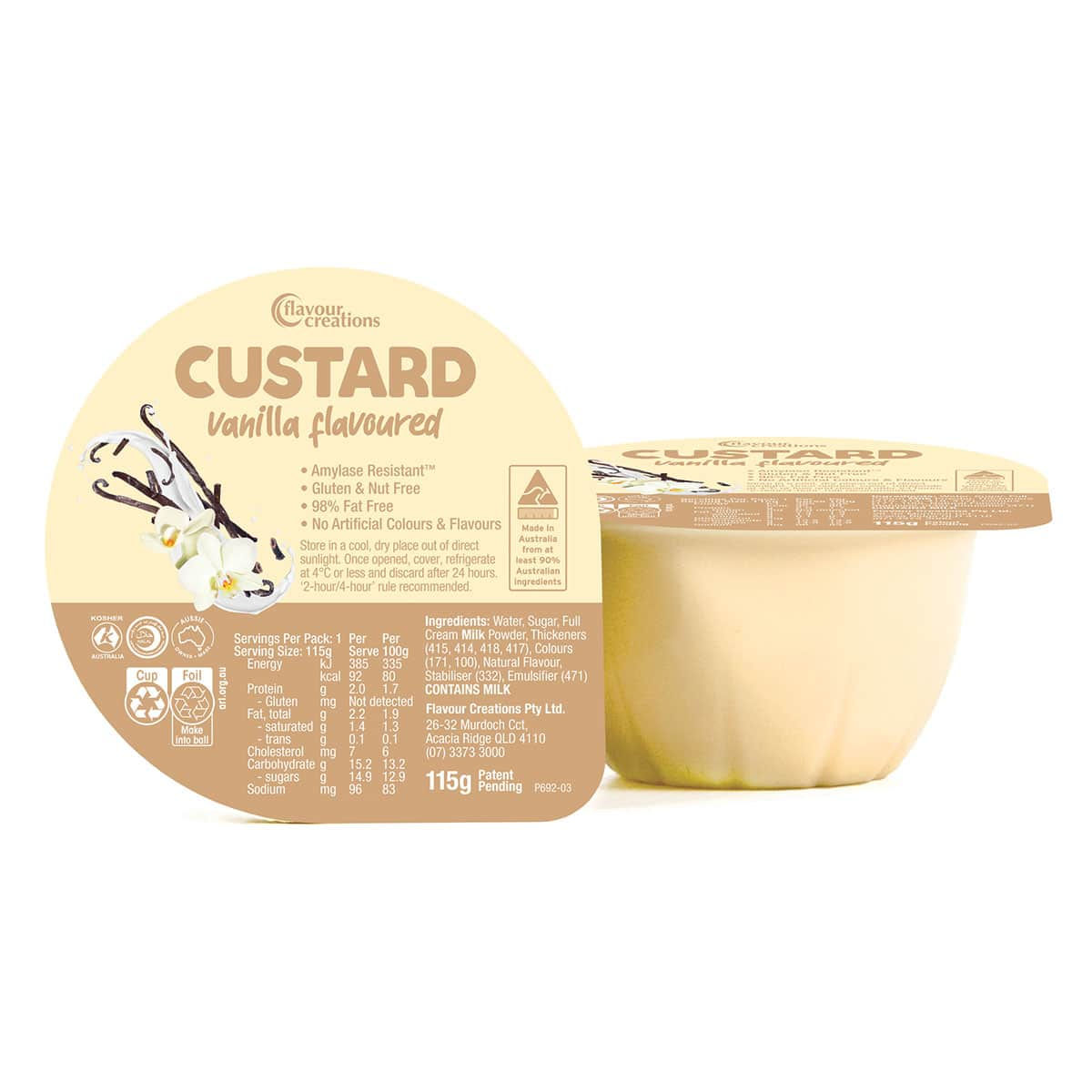 Vanilla Flavoured Custard