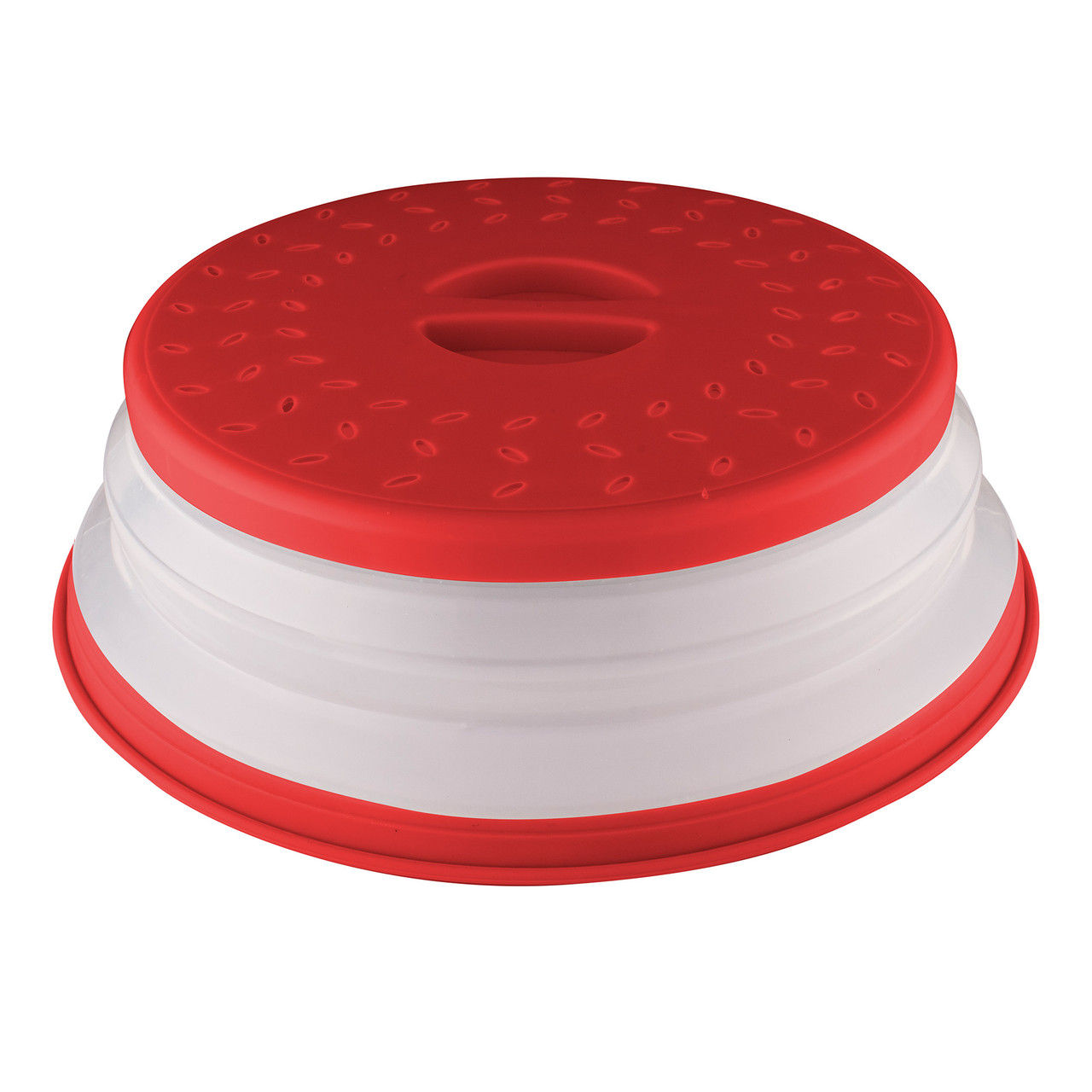 Collapsible Microwave Food Cover - Red
