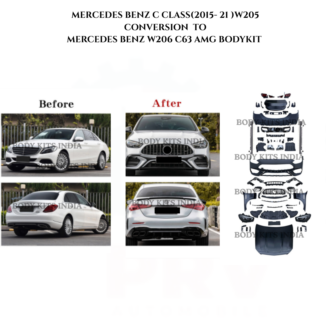 MERCEDES BENZ C CLASS (2015-21) W205 CONVERSION TO MERCEDES BENZ W206 C63 AMG