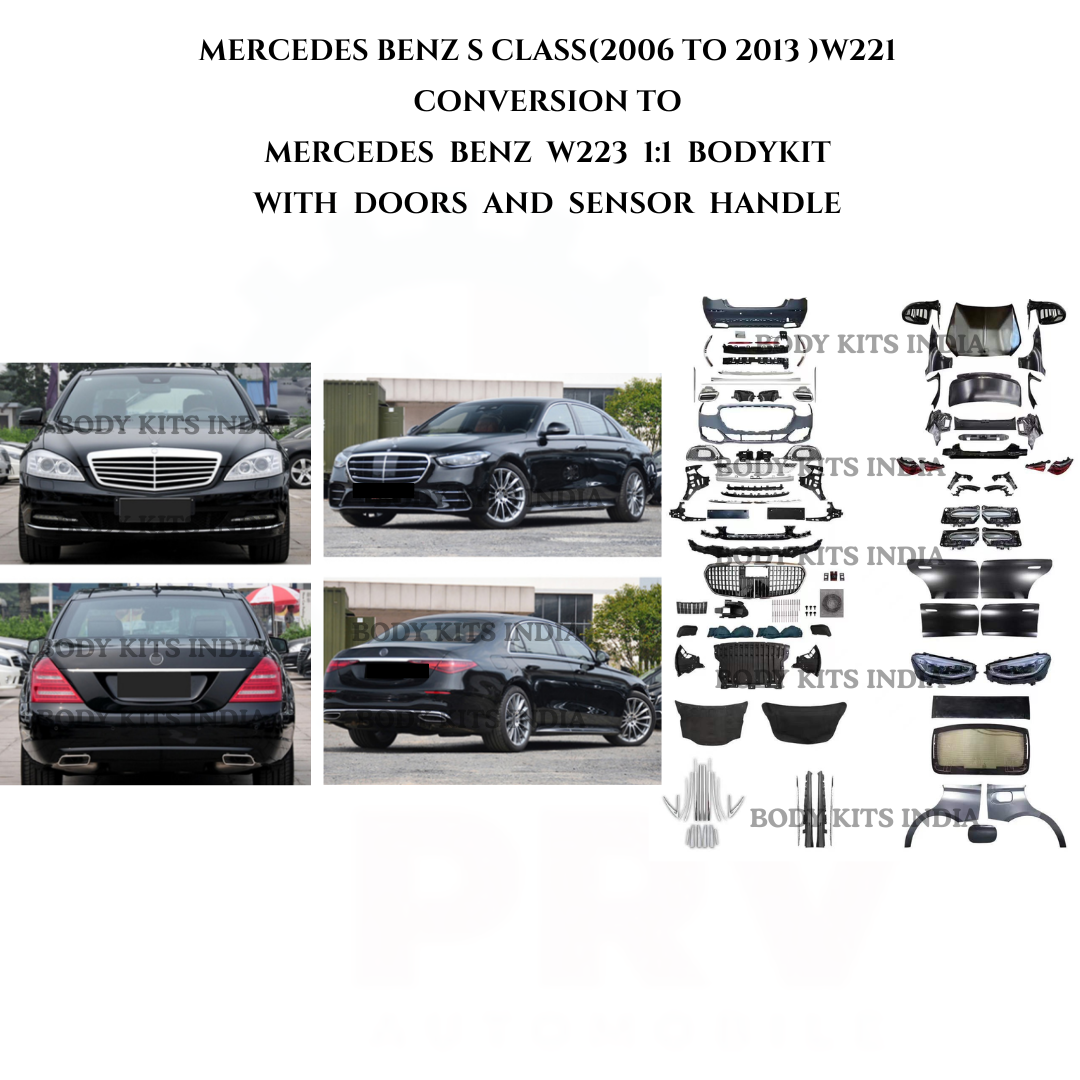 Mercedes S-Class Body Kit W221 to W223 1:1 front bumper conversion