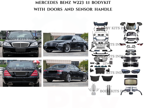 Mercedes S-Class Body Kit W221 to W223 1:1 front bumper conversion
