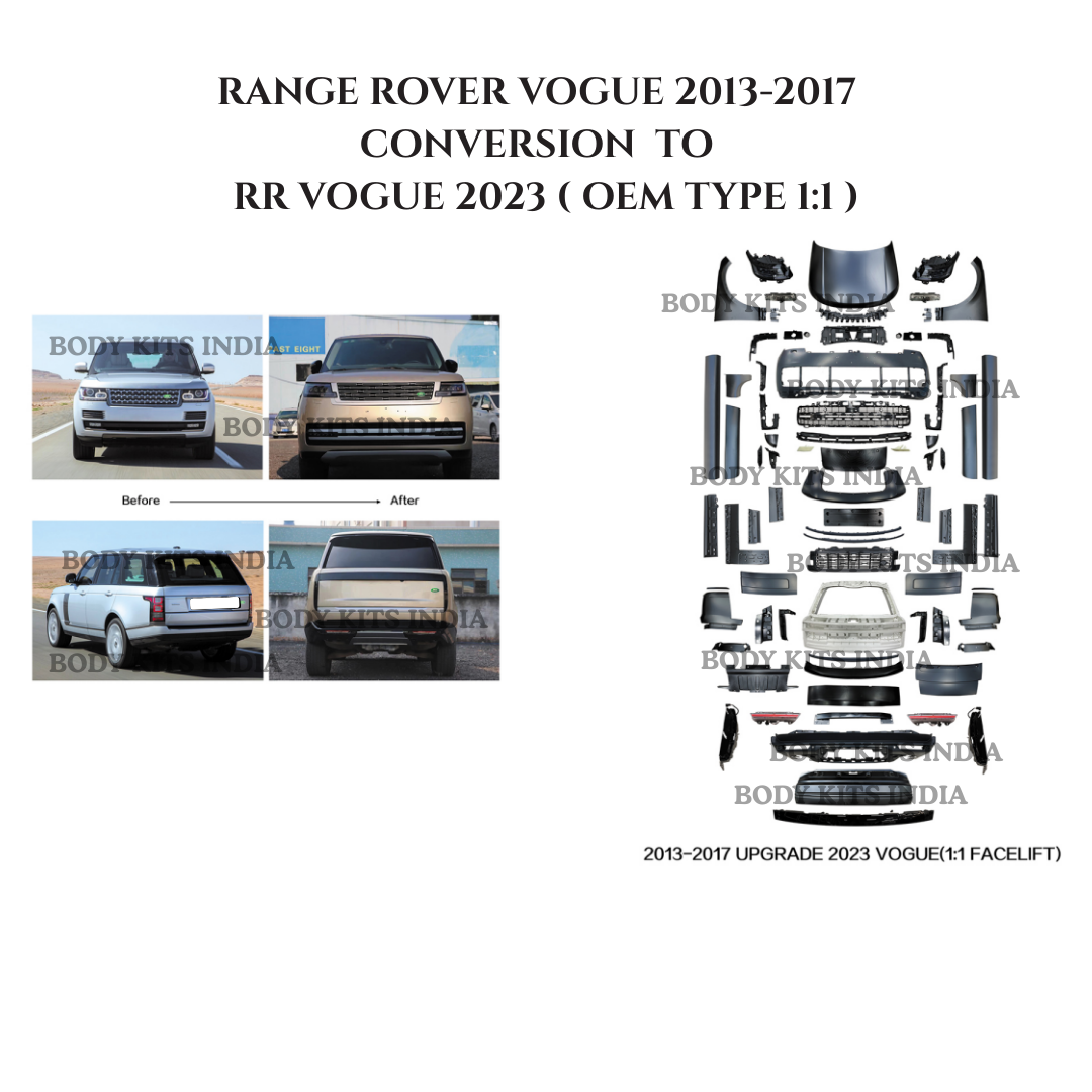 Range Rover Vogue body kit 2013-17 to 2023 OEM-type 1:1 conversion front