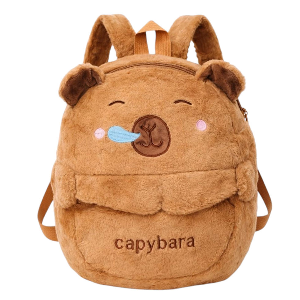 Miniatura: Mochila de tela de peluche de capybara-7208