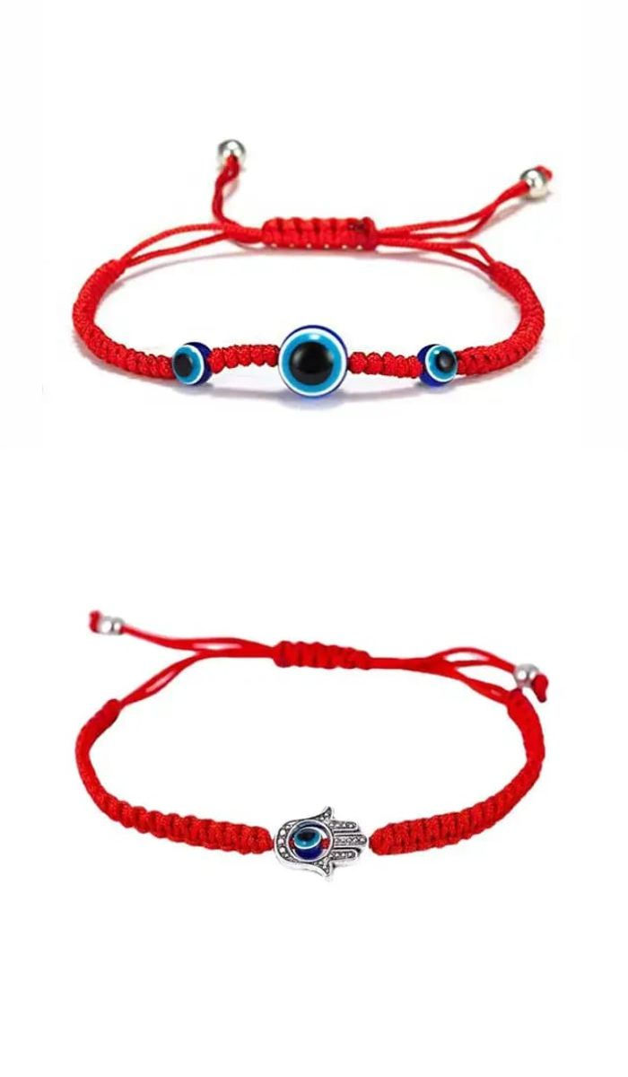 Pulsera ojo turco y mano de fatima ref:6447