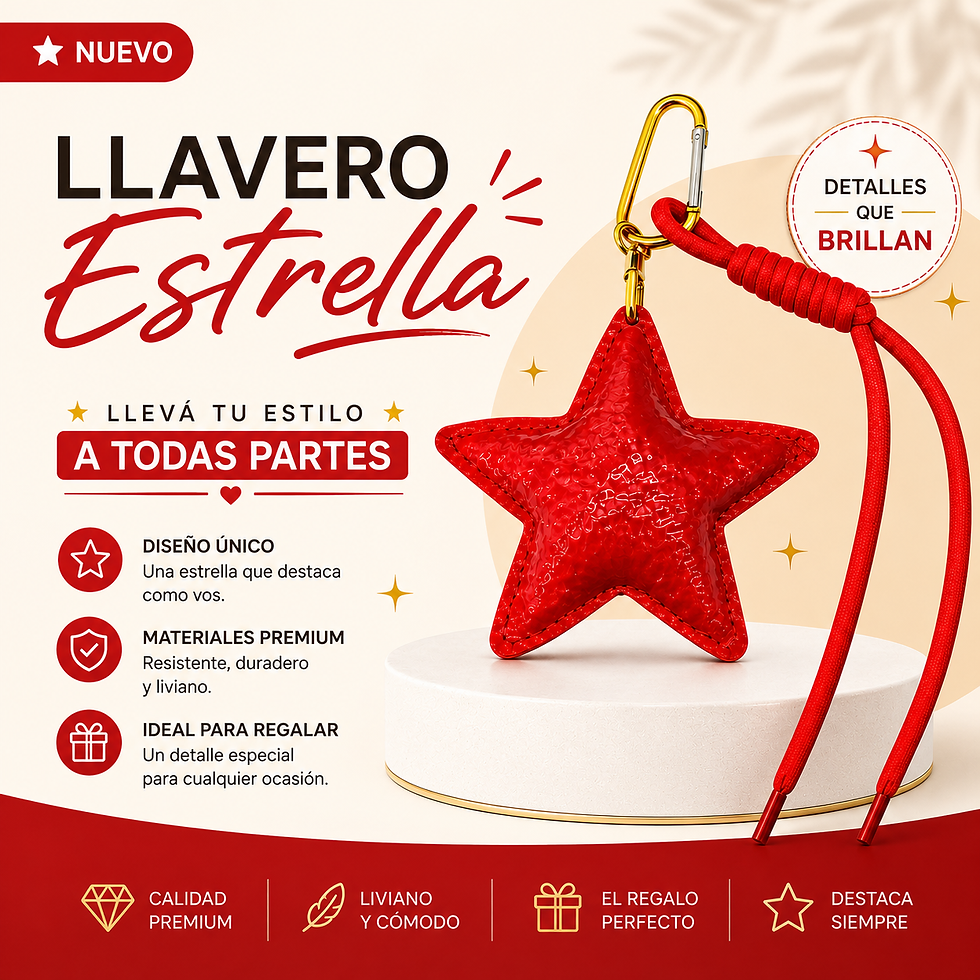 Miniatura: Llaveros estrella con piola-7932