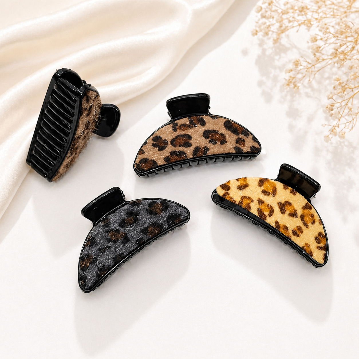 Pinza de pelo animal print-7895