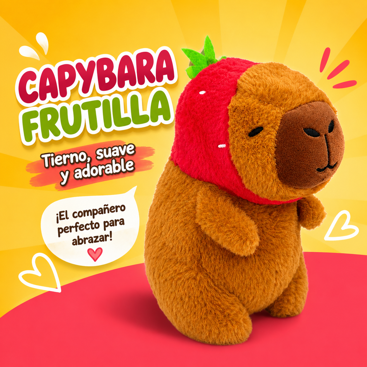 Peluche capybara mediana-7626