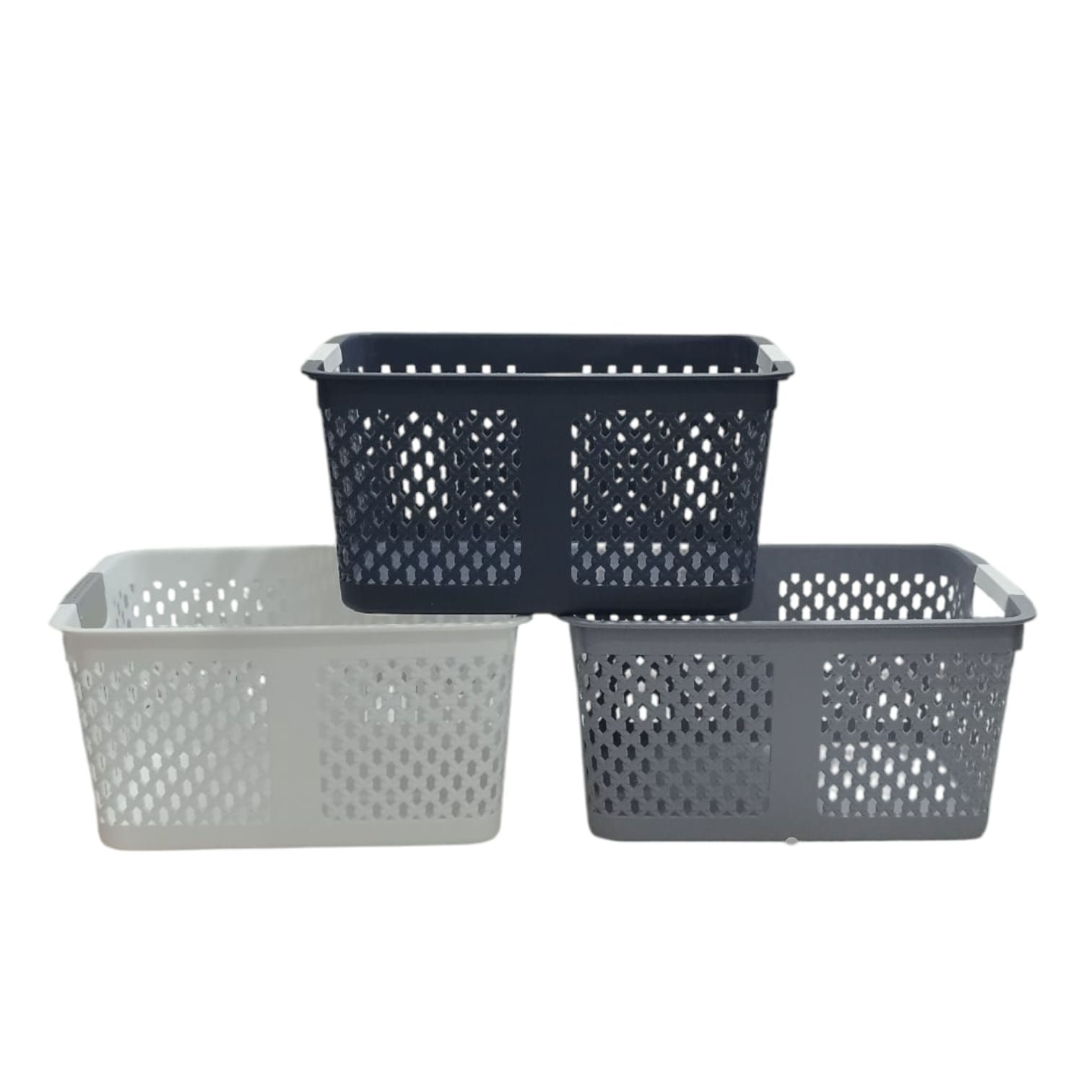 Organizador plástico con asas-7159