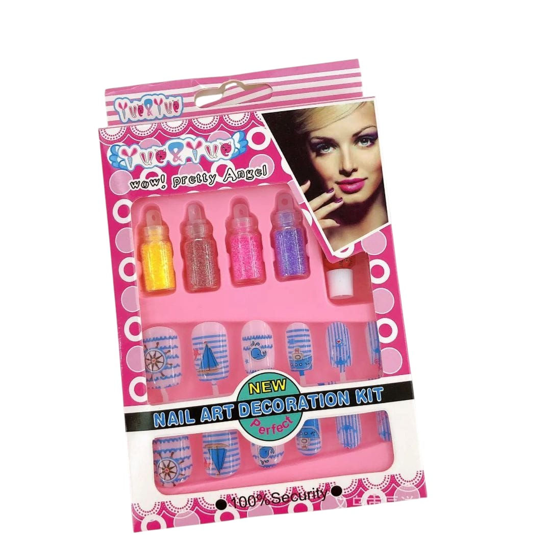 Set para uñas con esmalte de brillitos-7112