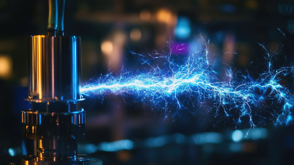 Piezoelectric effect illustration — nanoEFX ionizes engine intake air for cleaner combustion