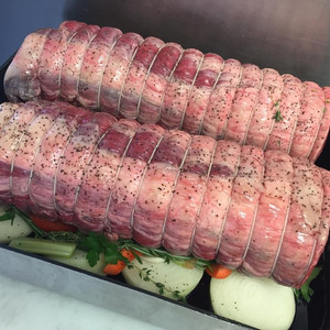 Rib Eye tied and ready to roast