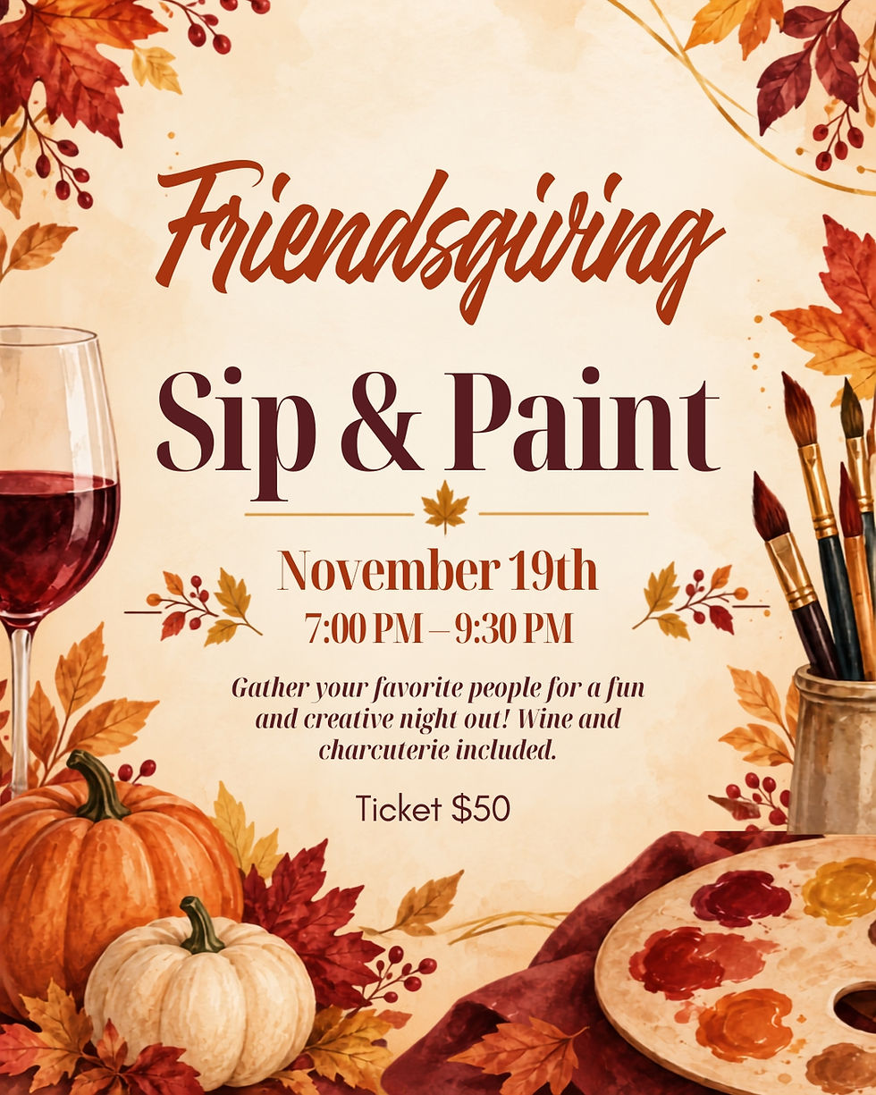 Friendsgiving Paint & Sip Event