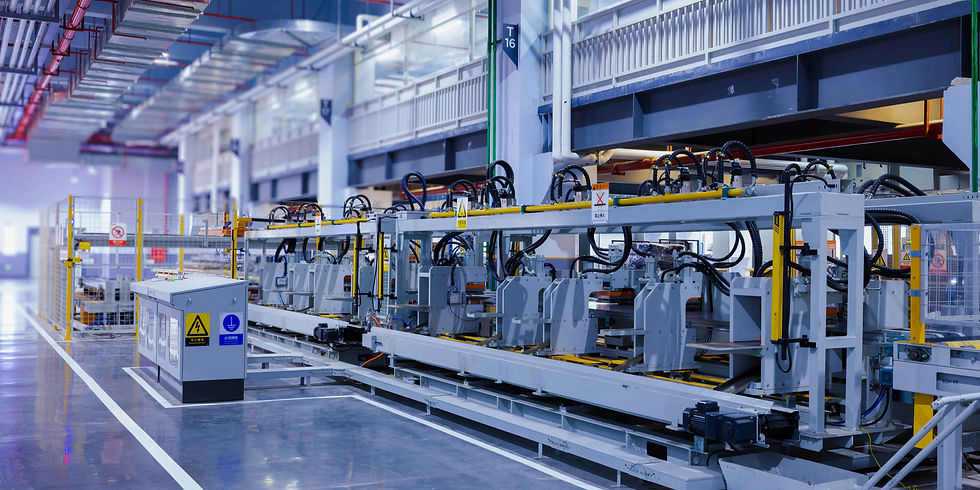 Assembly line reflecting the making of neurons in neurogenesis
