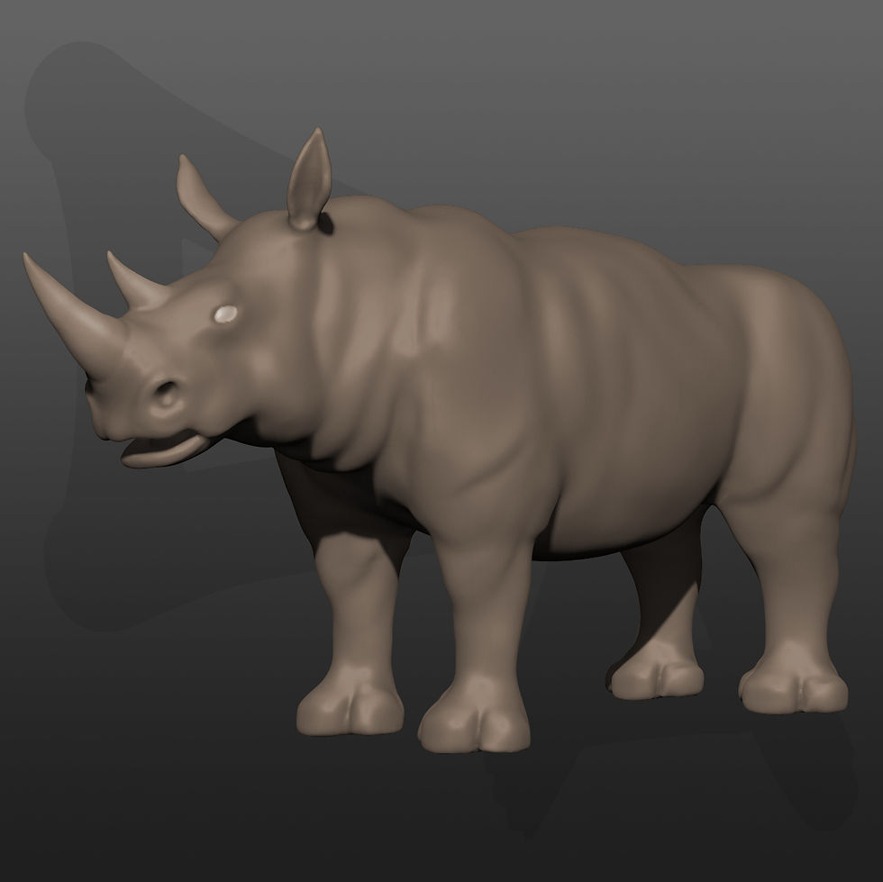 Black Rhinoceros Front