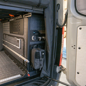 Sprinter van conversion water cabinet