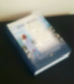 Hayley Stoner's book she who fell is placed on a black table showing the beautiful front cover designed by Hayley Stoner.