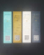 Branded bookmarks designed by Hayley Stoner for her book launch and live music experience event for the release of her memoir She who fell.