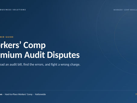Workers' Comp Premium Audit Disputes: Fight a Wrong Bill — CPR Business Solutions
