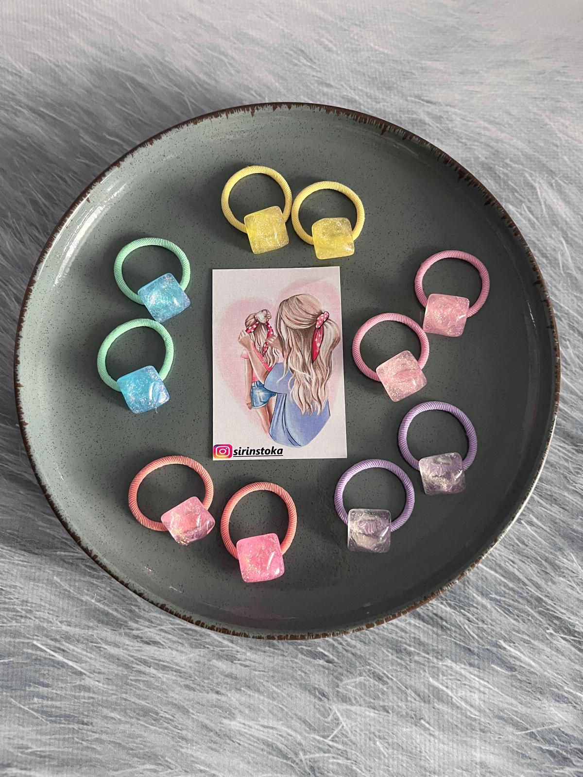 Çiftli Lastikli Şeker Toka