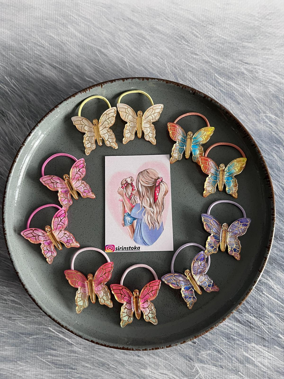 Kelebek Çiftli Lastik Toka