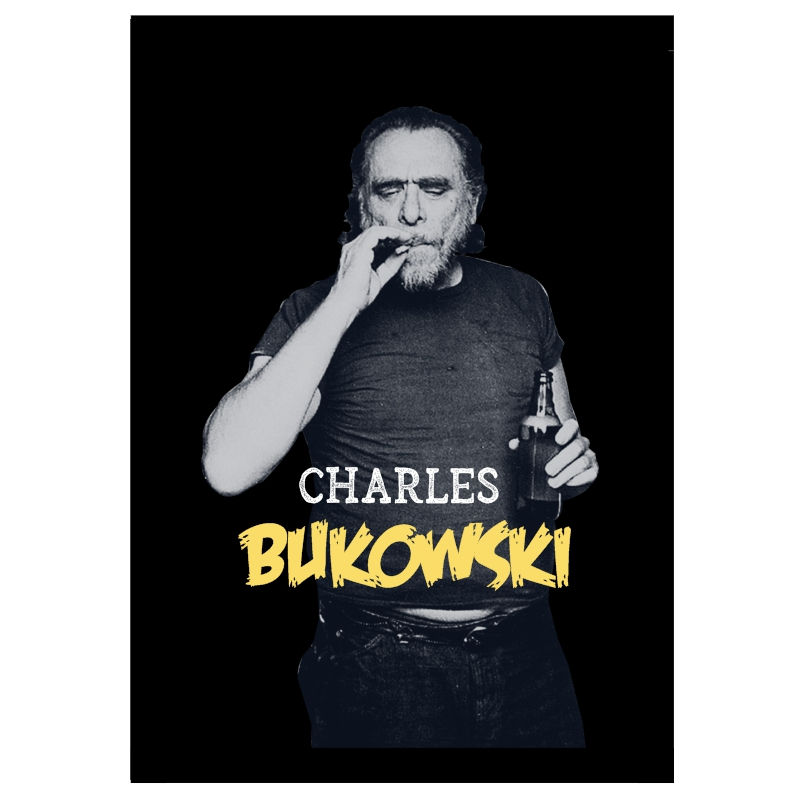 Miniatura: Quadro Charles Bukowski - Coleção Escritores & Poetas