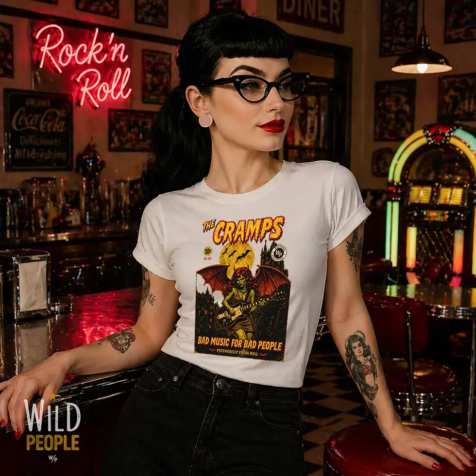 Camiseta The Cramps "Pulp Magazine"