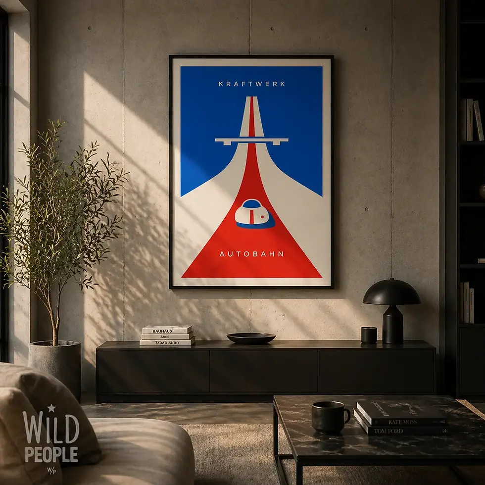 Miniatura: Poster Digital para Download -  Art Kraftwerk Autobahn - Arquivo Digital