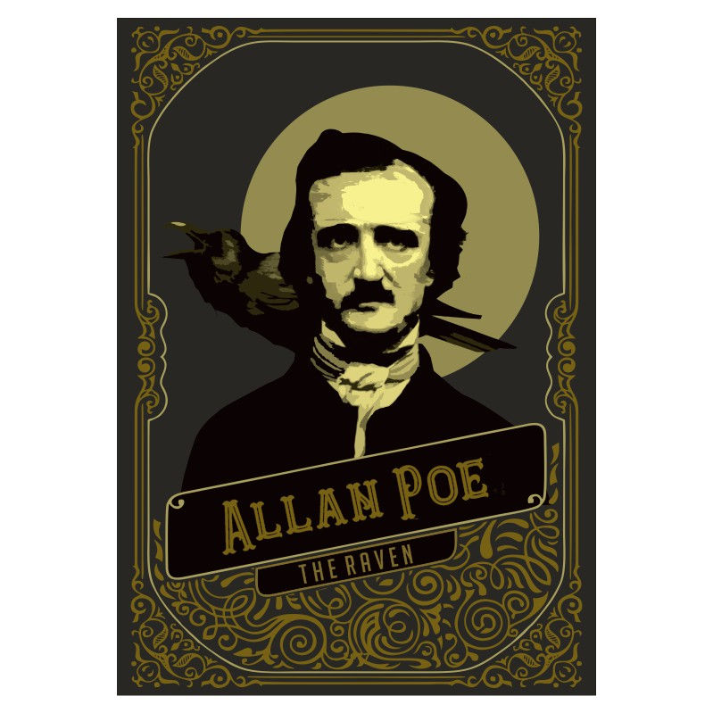 Camiseta Edgar Allan Poe - The Raven