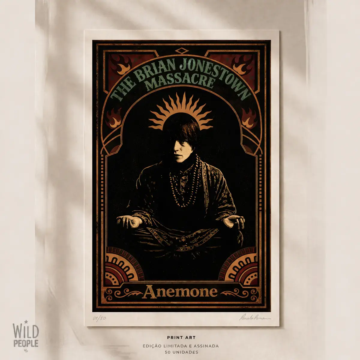 Print Art The Brian Jonestown Massacre, Anemone - 40cm x 60cm
