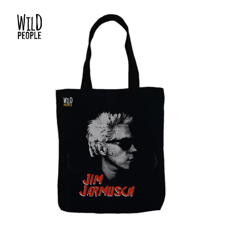 Miniatura: Ecobag Preta Jim Jarmusch com escrita vermelha