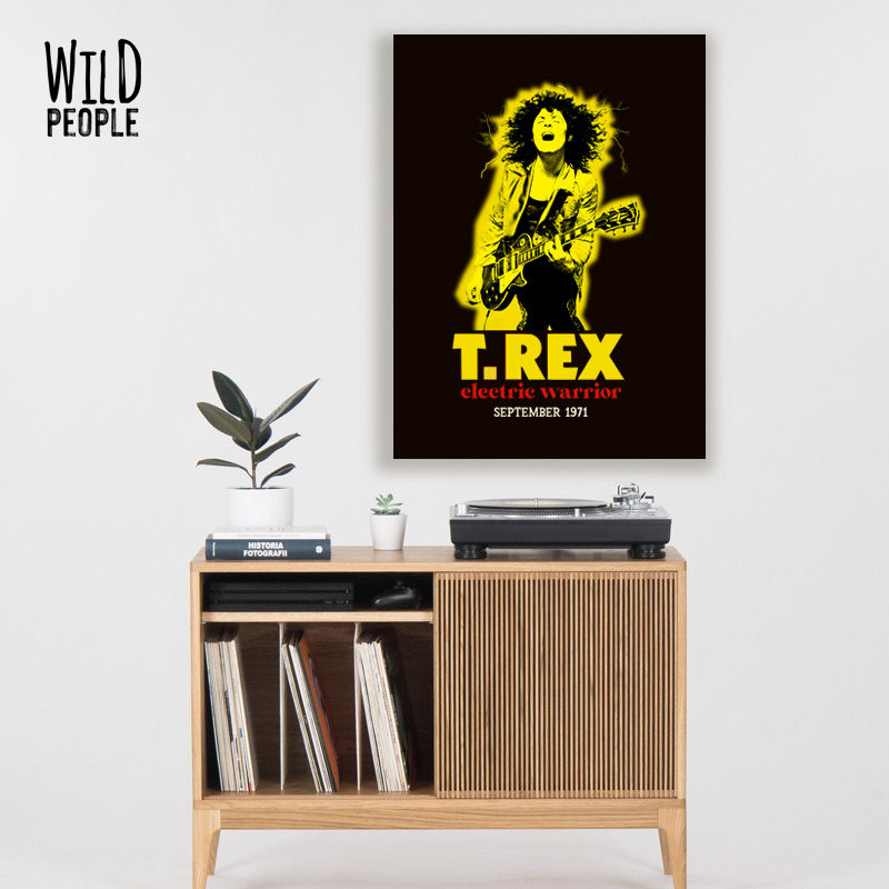 Quadro T-Rex - 40cm x 60cm - Electric Warrior