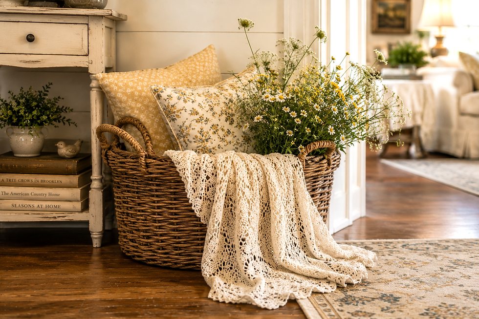 Rust and Roses | Living Room Inspiration