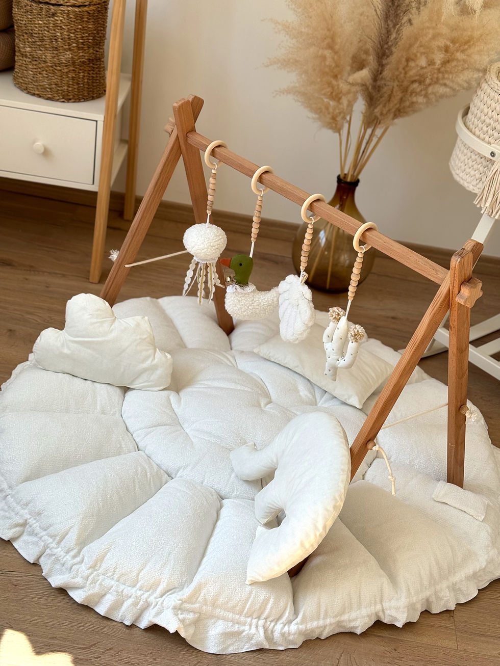 Tapis de jeu/ nid 5en1 teddy blanc